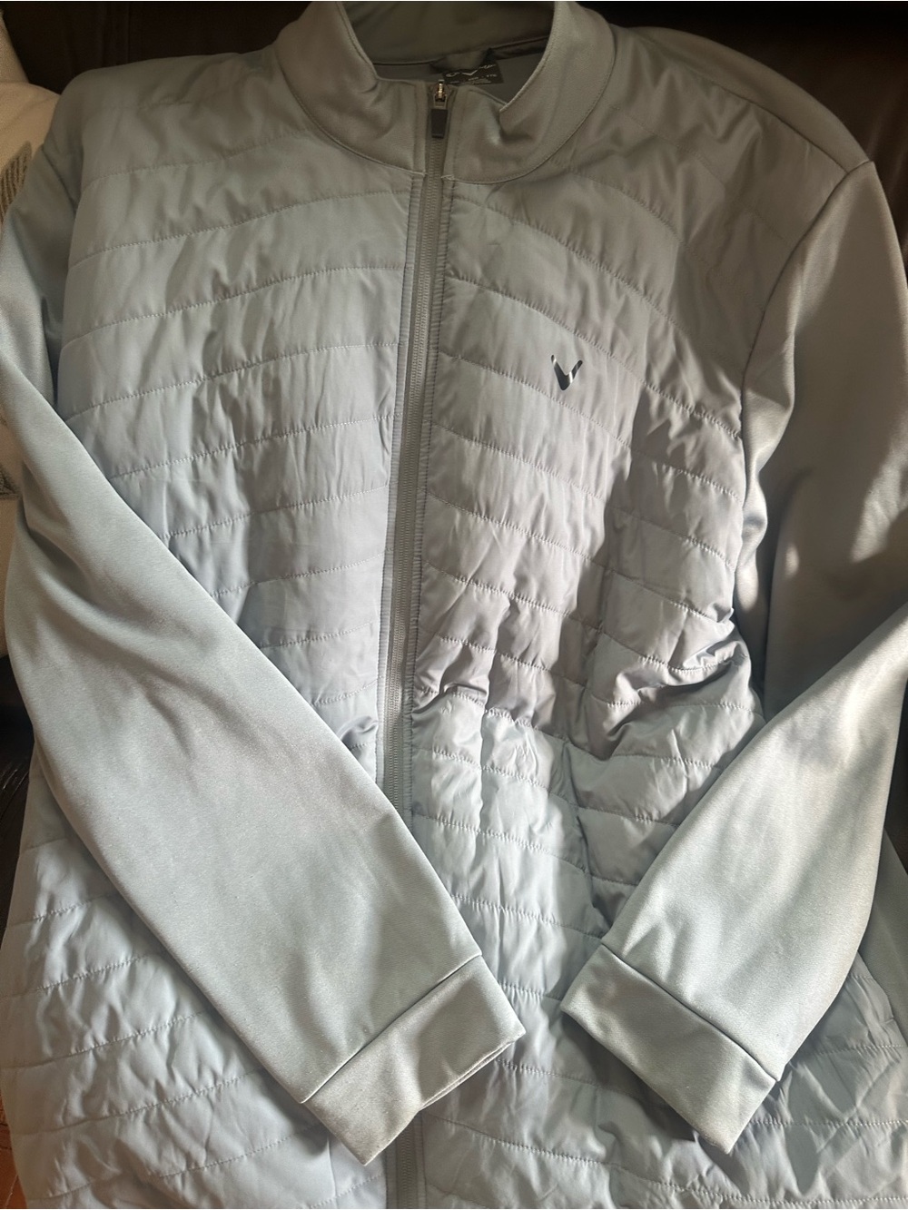 Callaway Light Gray Quilted Men’s Puffer Jacket